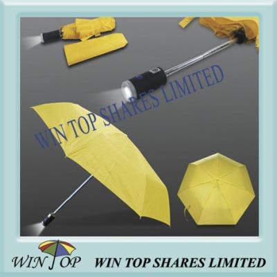 China Folding LED torch umbrella for sale