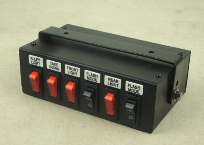 China Black Steel Housing LED Light Bar Switch with Siren for emergency vehicle lights for sale