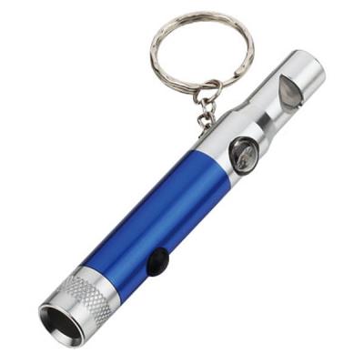 China Promotional gifts PVC, METAL Material Led flashlight key chain with Logo Silk screen print for sale