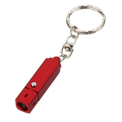 China PVC, METAL Material red color mini led flashlight keychain or ODM for Promotional gifts for sale