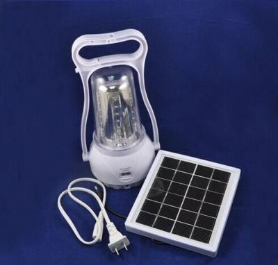 China 2W solar led panel,led camping emergency light with AC and DC charging port, for USB phone charge for sale