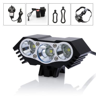 China Super Bright 6000Lm 3x CREE XM-L U2 Dynamo Bicycle Light Aluminum Alloy for sale