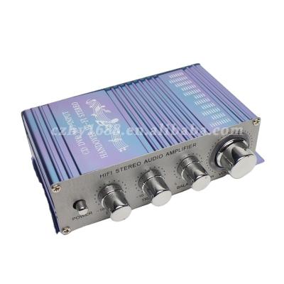 China Kentiger HY2002 Good Selling High Fidelity Stereo Audio Amplifier 7 Level Color LED disply for sale