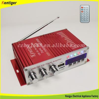 China MP3 game mode\EQ\AUX remote control amplifier. 2.0\FM Kentiger HY500 with USB Super Power Port Amplifier for sale