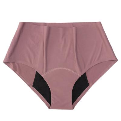 China High Waist Antibacterial 4 Layer Leak Proof Sanitary Panties Plus Size Functional Underwear For Women Absorbent Period Panties for sale