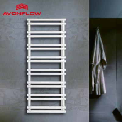 China AVONFLOW Heater OEM&ODM Towel Rail Water Heater White Towel Rack With Shelf for sale