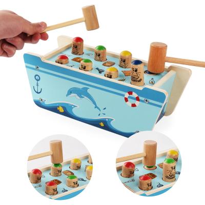 China Early Education Toy Wooden Educational Toys Knocking Educational Games Children Learning Toys Baby Educational Toys for sale