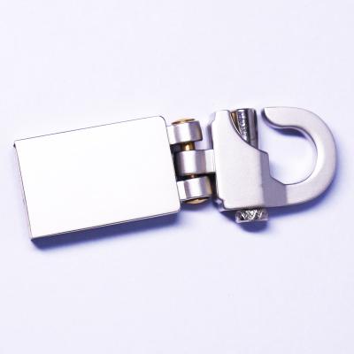 China New Hot Promotional Silver Plating Industry Zinc Alloy Swivel Polishing Stick Metal Memory USB Flash Drive Shell for sale