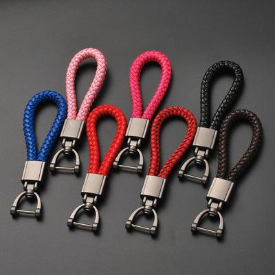 China Metal Manufacturing Personalizedkey Ring Chain Promotion Gift Strap Car Classic Hand Knitting Key Chain for sale