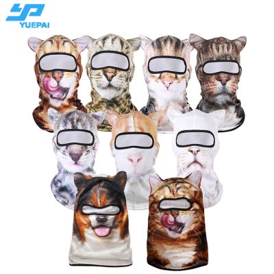 China Breathable Shield 3D Print Bandanas Face Mask UV Magic Headwear Scarf Full Animal Balaclava for sale