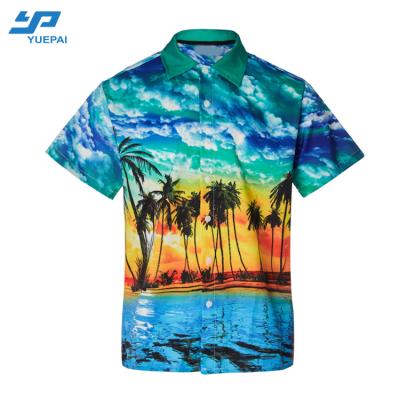 China Wholesale High Quality Breathable Floral Hawaiian Rayon Shirt Mens Hawaiian Shirts Beach Shirts for sale