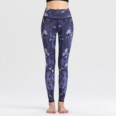 China Wholesale Antibacterial Workout Leggings Quick Dry Sublimation Printing Women Quick Dry Custom Yoga Pants Gaiters for sale