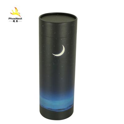 China Eco-Friendly.Stocked Wholesale Paper Biodegradable Burial Urns For Animal Ashes Pet Cremation Scatter Tubes for sale