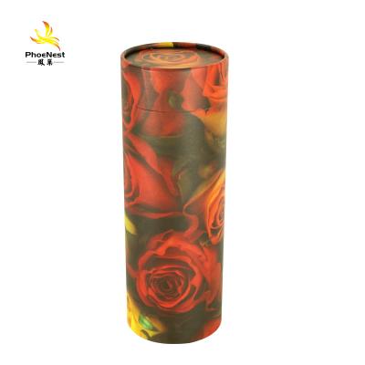 China European Memorial Urn Tube Scatter Style Adult Pet Ashes Customized Logo European Style For Pet Cremation Well Designed Ash Biodegradable Urn for sale