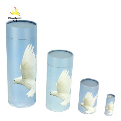 China Eco-Friendly.Stocked Biodegradable Scatter Tube Pet Customized Size Scattering Urns for sale