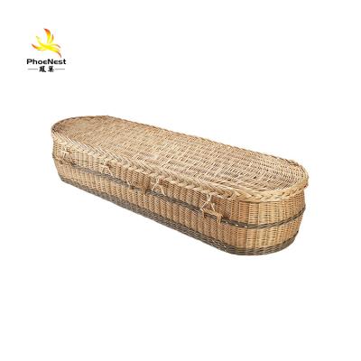 China European Style Environmental Supplies Cheap Willow Casket Funeral Casket for sale