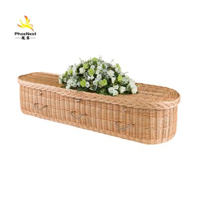 China China European Italian Burial Style China Best Adult Chinese Willow Funeral Caskets for sale