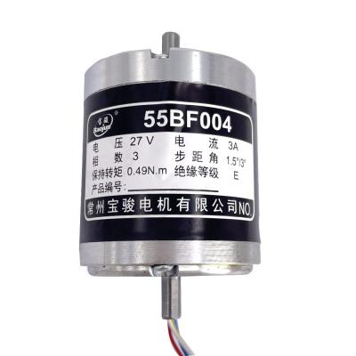 China Suitable for all kinds of Wire EDM Machines (HS) WEDM Cut 3 Phase Stepper Motor 55BF004 27V 3A Double Shaft For CNC Wire Cut EDM Machine for sale