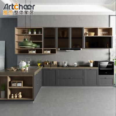 China Customized Size Kitchen Cabinet Pantry Organization and Storage for Farmhouse Design for sale