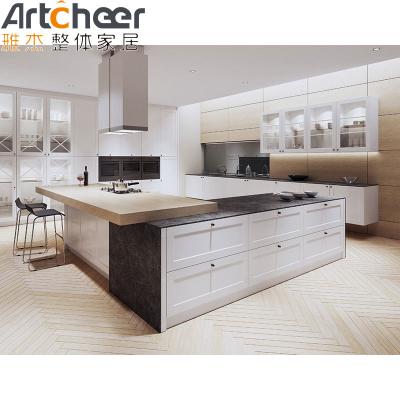 China Modular Kitchen Furniture With Modern Design And E0 Grade Material Wall Cabinet for sale