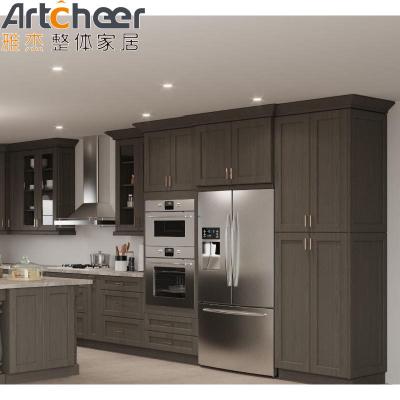 China Customized Color Modern Wooden Kitchen Cabinet Set for Durable Kitchen Renovation for sale