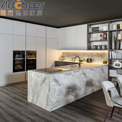 China Kitchen Furniture Customized Color L Shape Kitchen Cabinets for Modern Interior Design for sale