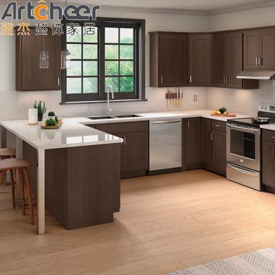 China American Style Shaker Design Solid Wood Kitchen Cabinets A Must Have for Modern Homes for sale