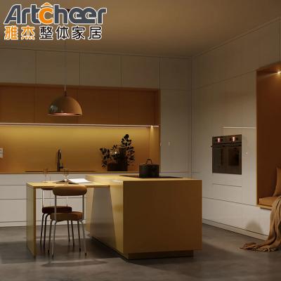 China Small House Kitchen Cabinet Modern Design Made in with Plywood Carcase Material for sale