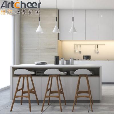 China High Storage Kitchen Cabinet With Island In Minimalist Design Modular/RTA Or Customized for sale