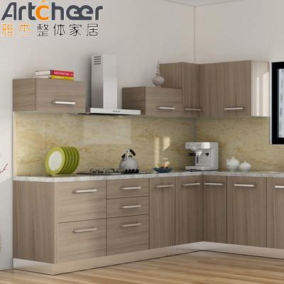 China Modern L Shape Kitchen Cabinets in White Gloss Lacquer Finish with Solid Wood Doors for sale