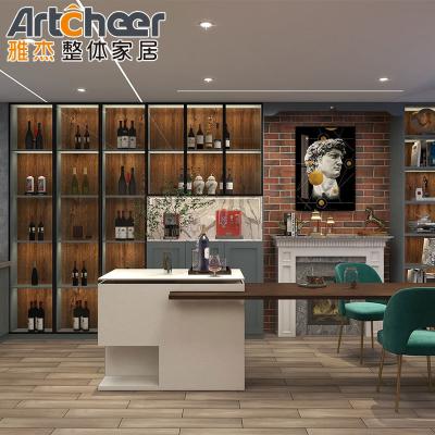 China Customized Color Kitchen Furniture Cabinets with Solid Shaker Design and Modern Style en venta