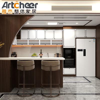 China Customized Color Itaily Kitchen Cabinet With Modern Matte Finish And White Lacquer for sale