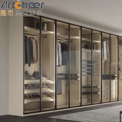 China Aluminium Profile Walk In Wardrobe Closet The Ideal Choice for Modern Bedroom Furniture Design for sale