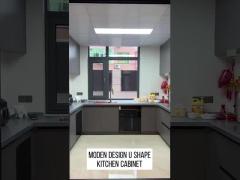 Modern design U shape kitchen cabinet