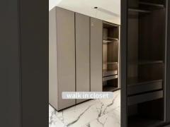 Modern walk in wardrobe design