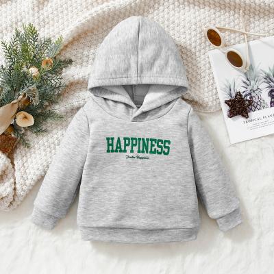 China Breathable Wholesale leisure fall winter letter unisex pullover baby girls boys hoodies for sale