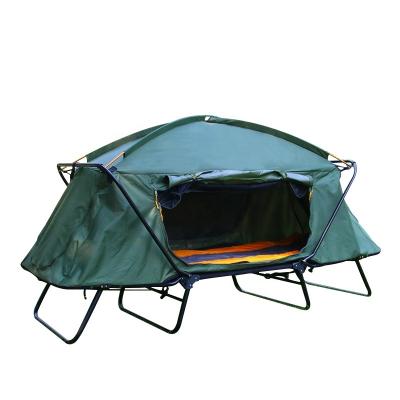 China Diagonal tying type tent hot sale oxford cloth amazon large portable outdoor waterproof double layer camping tent for sale