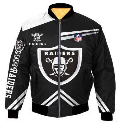 China 2021 USA America Winter Oakland Raiders Super Bowl Cotton Sports NFL Football NFL Winter Warm Jacket for sale