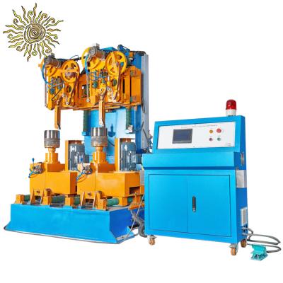 China Approximate & 2-in-1 Upright Stainless Steel Metal Cookware Stations Double Fine Sanding Sanding Machine for sale