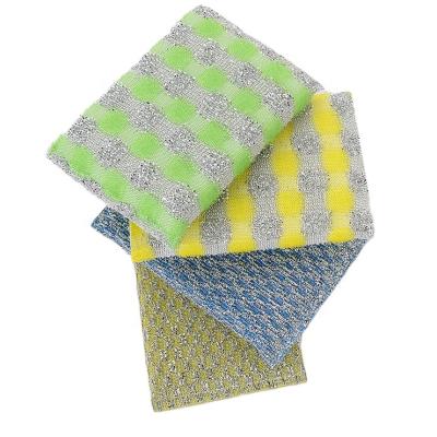 China Jacquard kitchen sponge pad  Kitchen Car Bath Kitchen Sustainable Polyester for sale