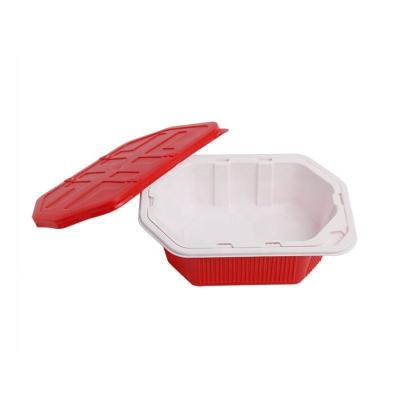 China Quality Food Grade Disposable Raw Materials Fit Food Container Disposable Microwave Lunch Bento Box High Temperature Resistance for sale