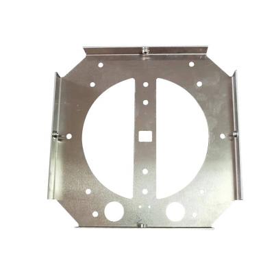 China Custom Aluminum OEM ODM Support Baffle Sheet Metal Fabrication Bracket Laser Cutting PEM Rivet Bending Panel for sale