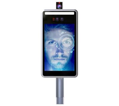 China Keyking 8 Inch Live Face Recognition Biometric Reader with 100M Built in TCP/IP Touch Screen Communication Temperature Detect 8 Inch for sale