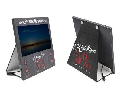 China Cardboard counter display with 7 inch LCD screen, cardboard countertop display, POP up cardboard display stand for sale