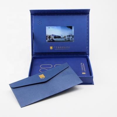 China Custom Digita Video Gift Box with LCD Screen 7 inch LCD video screen in gift box for sale