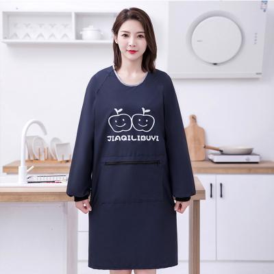 China Eco-friendly Waterproof Design cheap bulk wholesale long sleeves waterproof apron with sleeves for sale