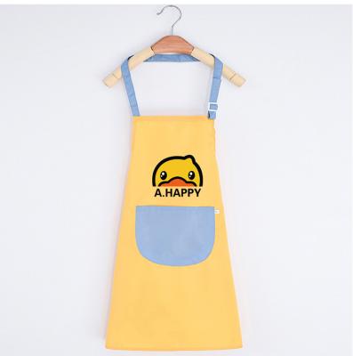 China Eco-friendly Waterproof Colorful Kids Apron with Pocket Children Adjustable Chef Aprons for Cooking Painting for sale