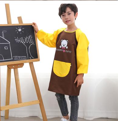 China Eco-friendly Waterproof Apron child kids painting waterproof long sleeve apron for kids arts painting for sale