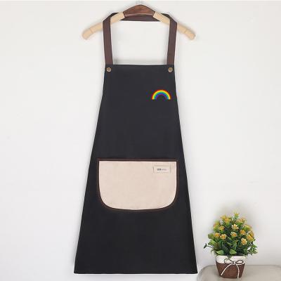 China Eco-friendly Waterproof Customized Personality Logo  Restaurant Cafes Cleaning Chef Custom Aprons Kitchen with Pocket for sale