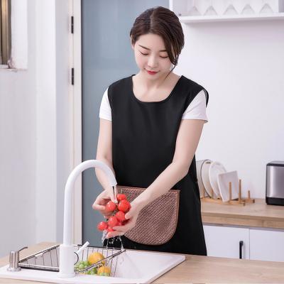 China Eco-friendly Waterproof Stylish waterproof apron removable hand towel pocket durable for home kitchen cooking for sale